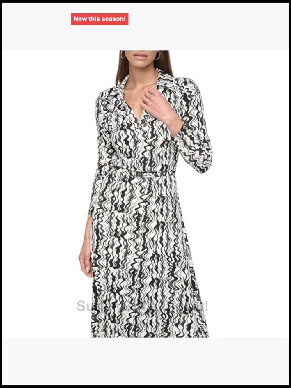 Long Sleeve Collared Neck Maxi Dress with Buckle Belt